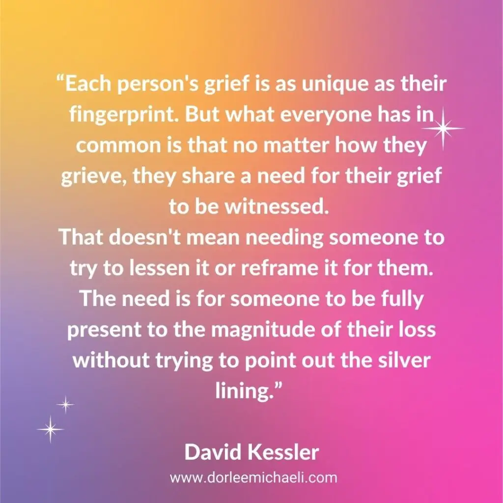 David Kessler grief quote