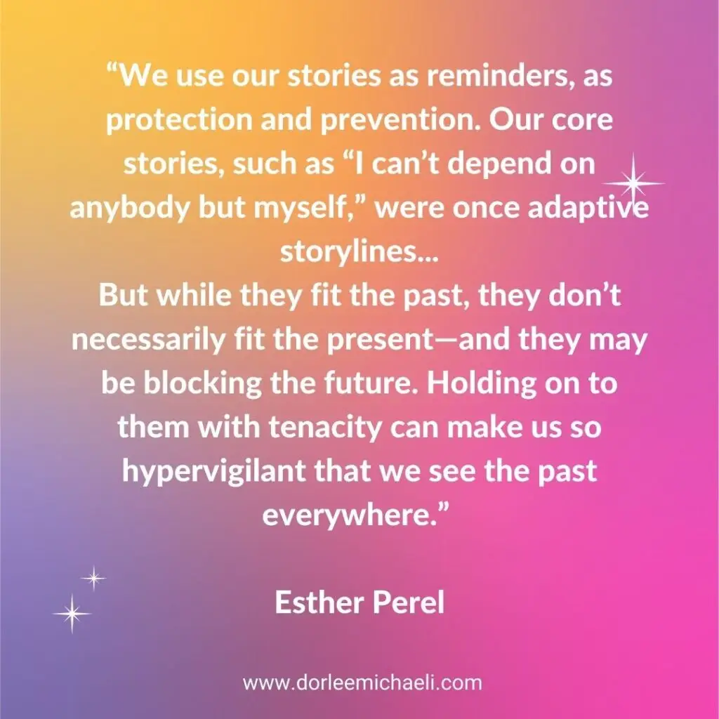 Esther Perel adaptive storylines quote