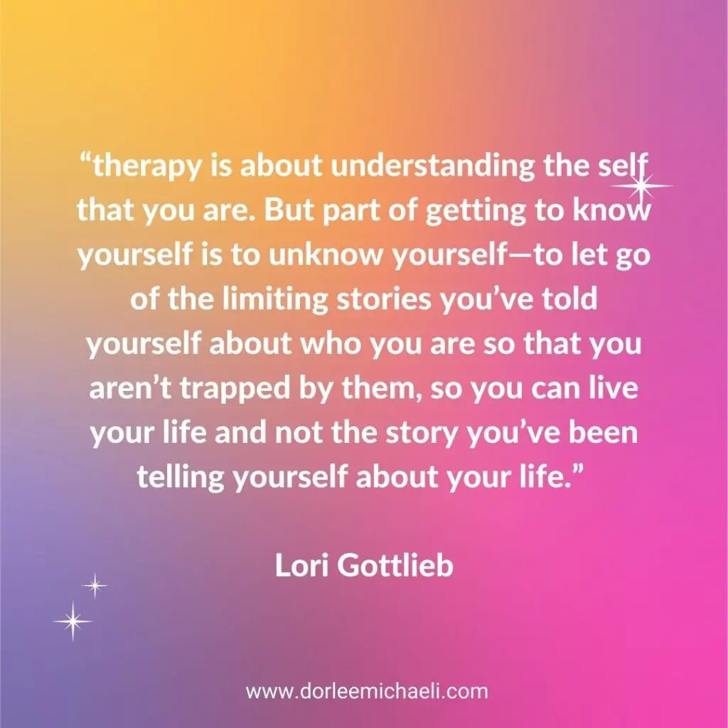 Lori Gotlieb letting go of stories quote