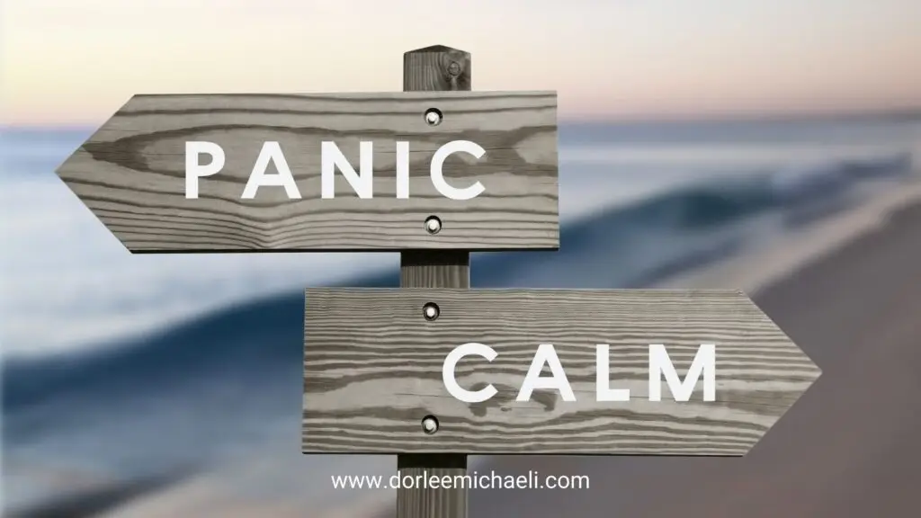 panic to calm signs