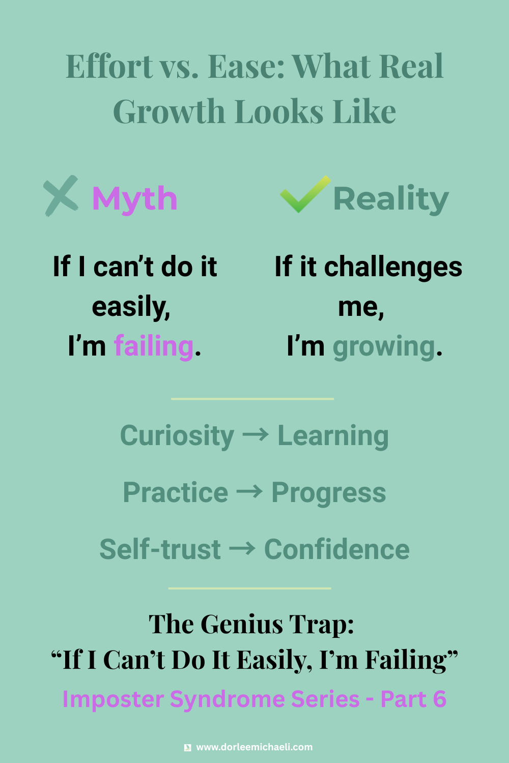 The Natural Genius Trap: “If I Can’t Do It Easily, I’m Failing”