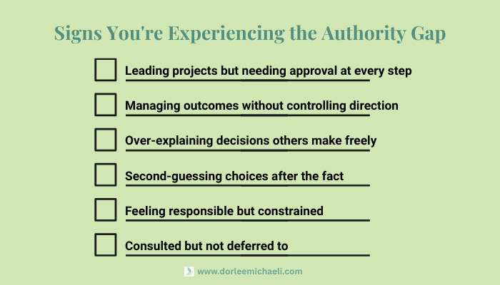 Signs you're experiencing the authority gap women when trusted with responsibility but not authority